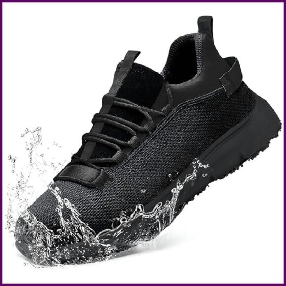 Steel Toe Work Sneakers Waterproof Lightweight Non Slip Safety Shoes - Picture 2 of 8